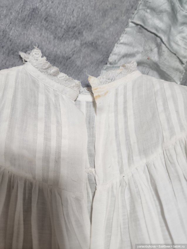 Антикварные хлопковые крестильные платья (фото 7)