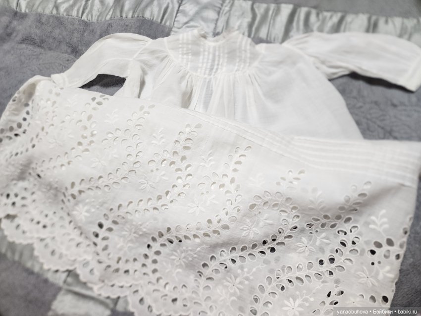 Антикварные хлопковые крестильные платья (фото 6)