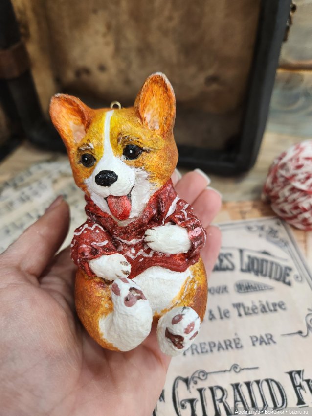 Ватная игрушка Корги — Авторские игрушки