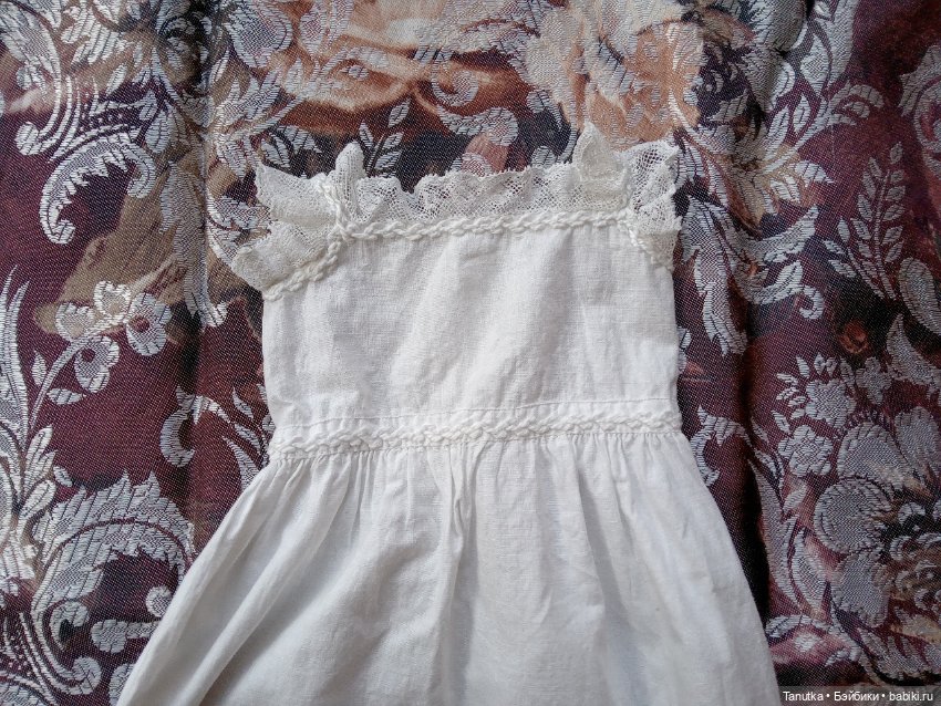 Антикварный крестильный комплект для куклы (фото 4)