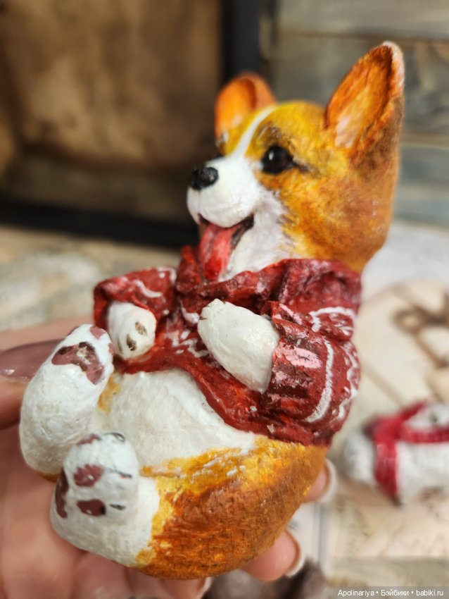 Ватная игрушка Корги — Авторские игрушки