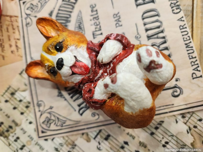 Ватная игрушка Корги — Авторские игрушки (фото 9)