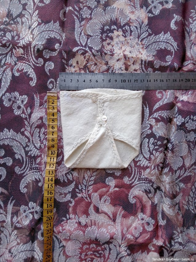 Антикварный крестильный комплект для куклы (фото 7)