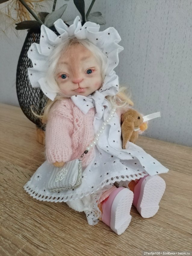 Зайка Нюся — Авторские игрушки (фото 5)