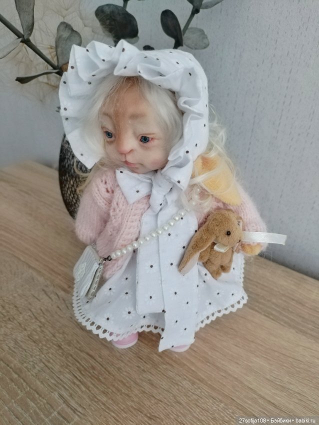 Зайка Нюся — Авторские игрушки (фото 8)