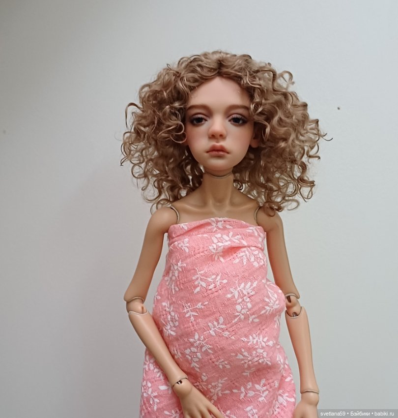 Паричок из козочки для Птички Лоры от И. Кузиной Ptichka art doll