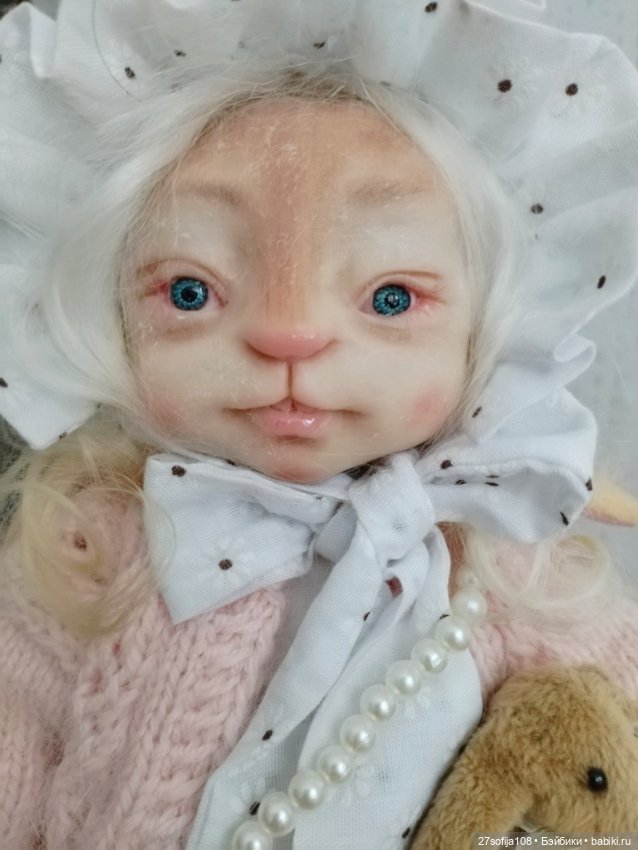 Зайка Нюся — Авторские игрушки (фото 4)