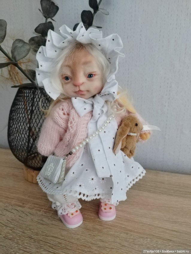 Зайка Нюся — Авторские игрушки (фото 6)