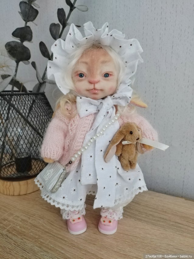 Зайка Нюся — Авторские игрушки (фото 3)