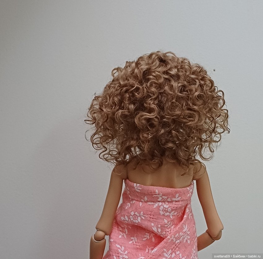 Паричок из козочки для Птички Лоры от И. Кузиной Ptichka art doll (фото 6)