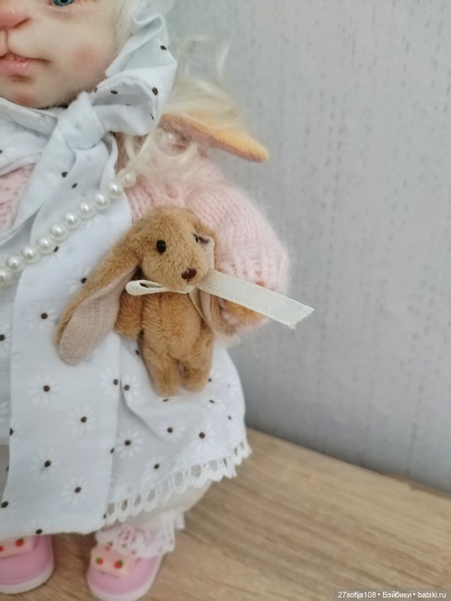 Зайка Нюся — Авторские игрушки (фото 2)