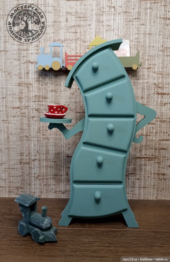 Кокетливый комод — Кукольная мебель (фото 6)