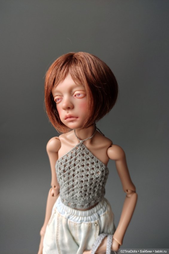 Вязаный топ + сумка на птичку Лору (фото 3)