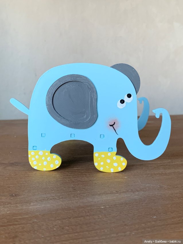 Кровать «Голубой слон» — Кукольная мебель (фото 3)