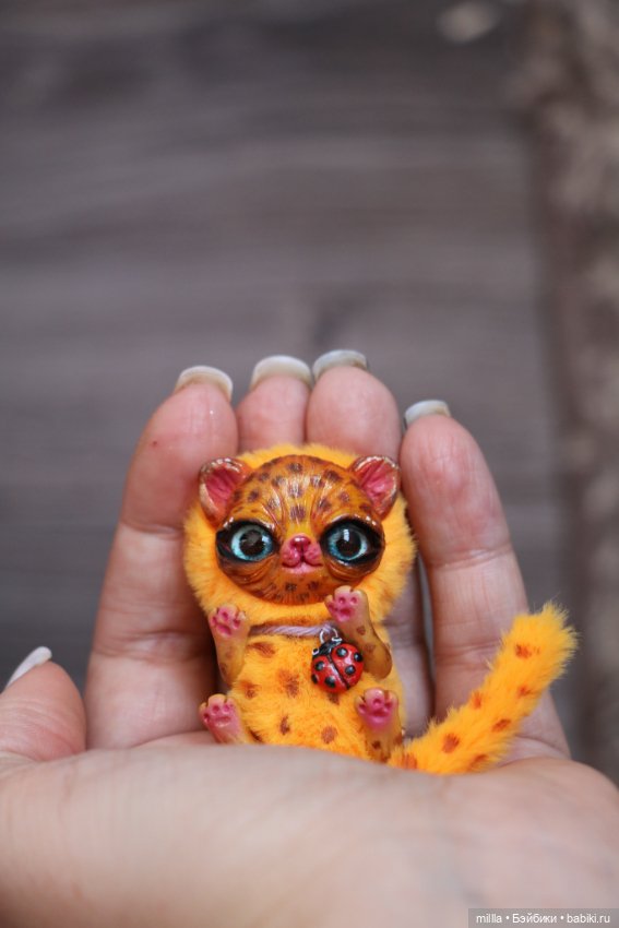 Игрушка ручной работы леопардик