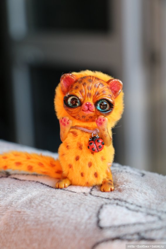 Игрушка ручной работы леопардик (фото 3)