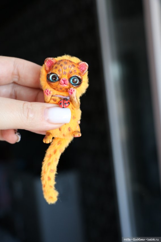 Игрушка ручной работы леопардик (фото 2)