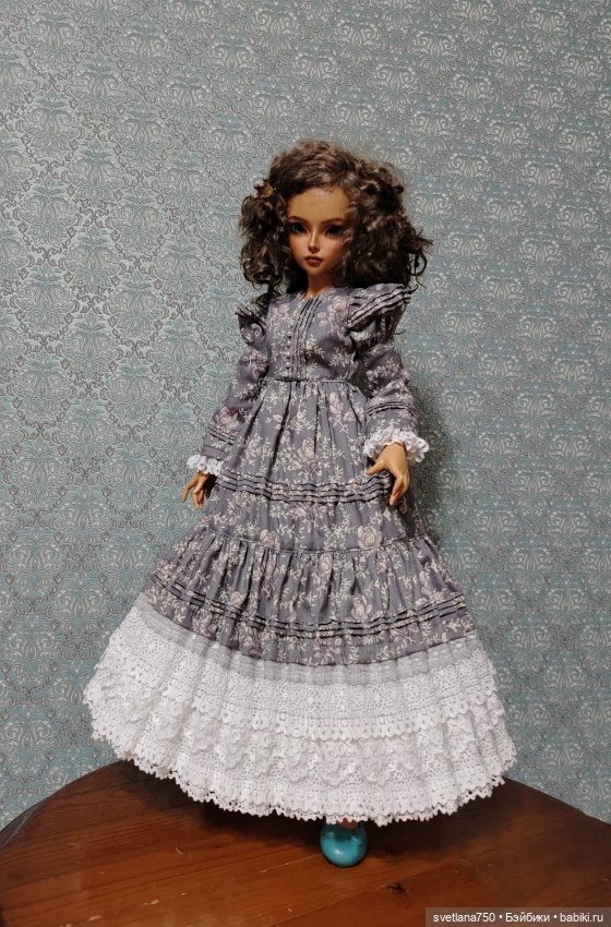 Розы на сером — Одежда для BJD (фото 5)