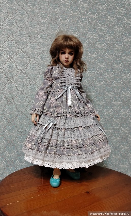 Розы на сером — Одежда для BJD (фото 7)