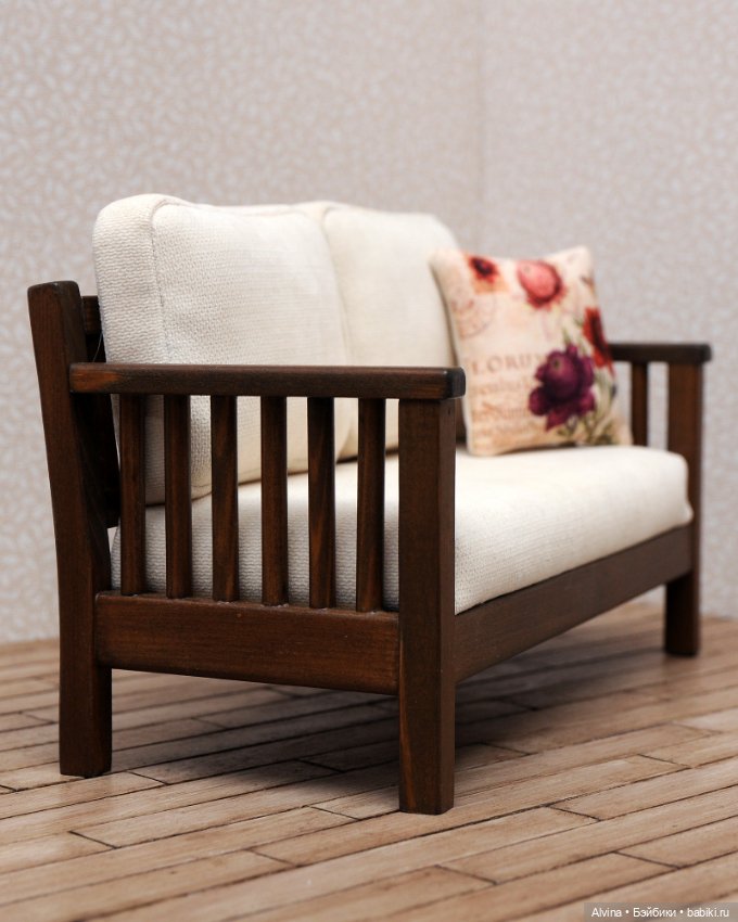 Диван — Кукольная мебель (фото 7)