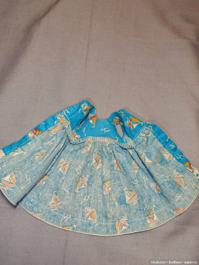 Платье летнее на куклу БЖД Litllefee 1/6 (фото 7)