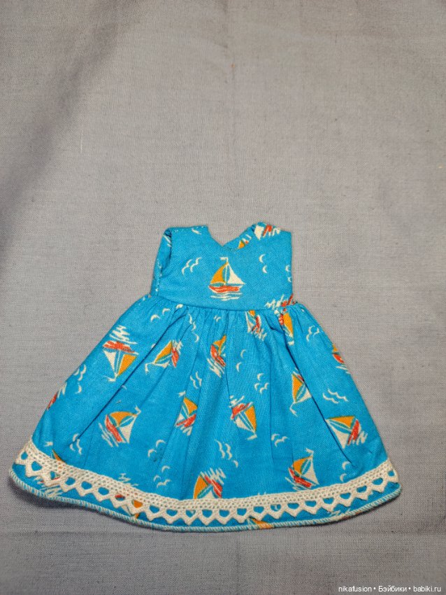 Платье летнее на куклу БЖД Litllefee 1/6 (фото 4)