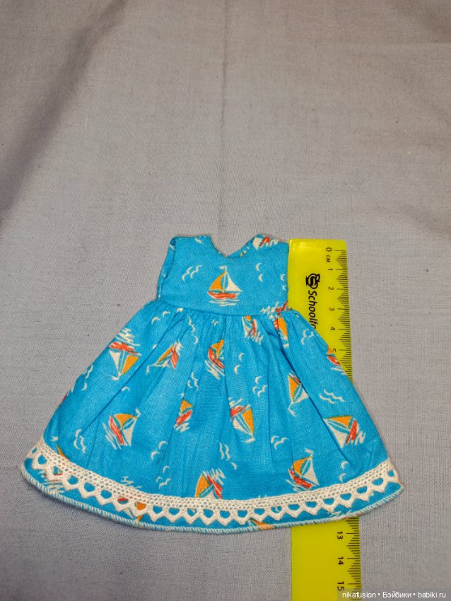 Платье летнее на куклу БЖД Litllefee 1/6 (фото 6)