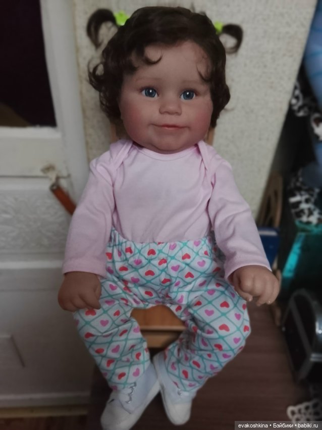 Полностью силикон-виниловая кукла - игровой реборн из молда Медди (фото 4)