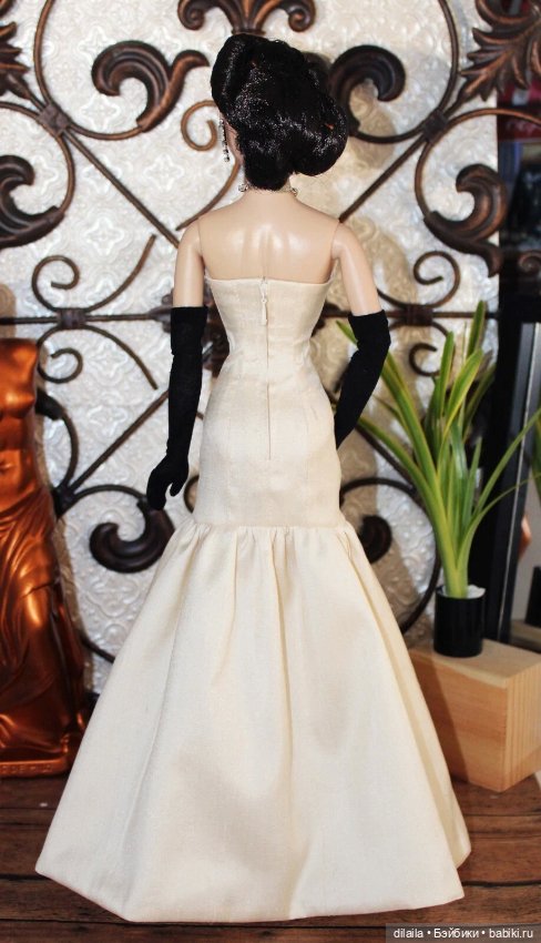 Выкройка PDF в натуральную величину / платье и палантин для куклы Джин Маршалл Gene Marshall 40 см (фото 4)