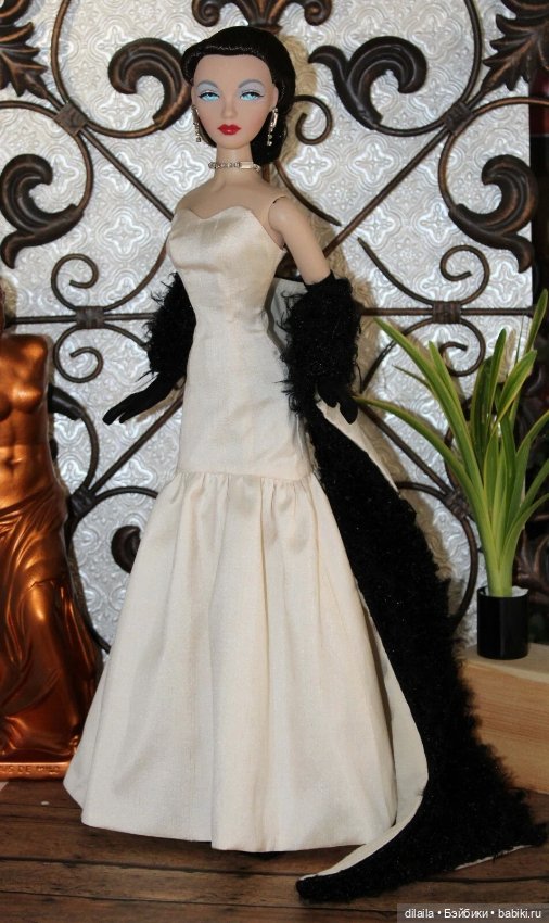 Выкройка PDF в натуральную величину / платье и палантин для куклы Джин Маршалл Gene Marshall 40 см (фото 3)