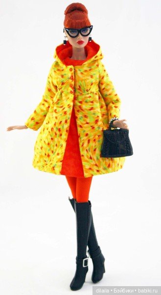 Выкройка PDF в натуральную величину /платье и пальто с капюшоном для куклы Poppy Parker Поппи Паркер (фото 2)