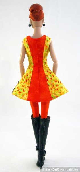Выкройка PDF в натуральную величину /платье и пальто с капюшоном для куклы Poppy Parker Поппи Паркер (фото 6)