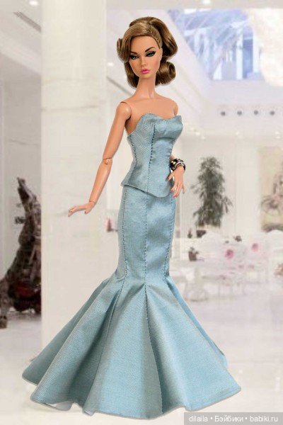 Выкройка PDF в натуральную величину / корсет (бюстье) и юбка для куклы Poppy Parker Поппи Паркер (фото 2)