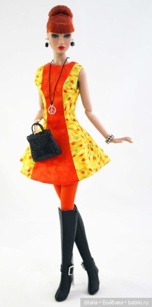 Выкройка PDF в натуральную величину /платье и пальто с капюшоном для куклы Poppy Parker Поппи Паркер (фото 3)