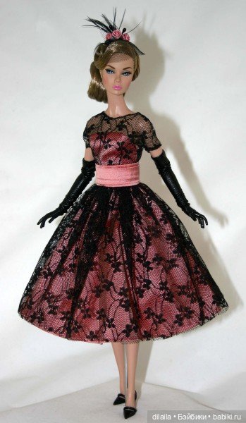Выкройка PDF в натуральную величину / платье, пояс, перчатки для куклы Poppy Parker Поппи Паркер (фото 3)