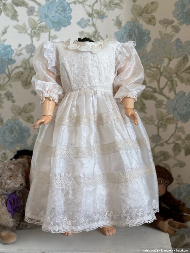 Платье с нижнем бельём , для антикварной куклы (фото 4)