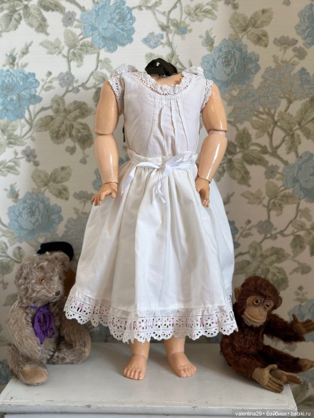 Платье с нижнем бельём , для антикварной куклы (фото 5)