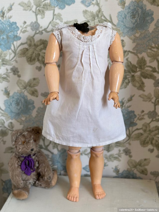 Платье с нижнем бельём , для антикварной куклы (фото 7)
