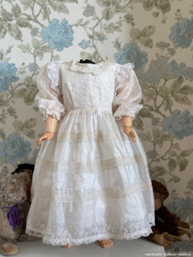 Платье с нижнем бельём , для антикварной куклы (фото 10)