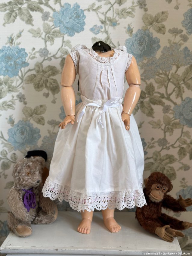 Платье с нижнем бельём , для антикварной куклы (фото 6)