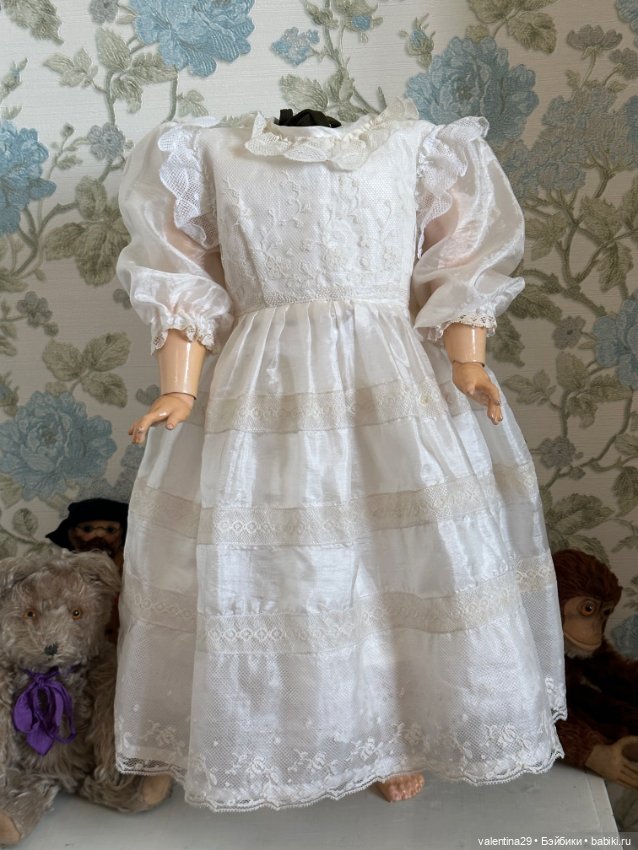 Платье с нижнем бельём , для антикварной куклы (фото 8)