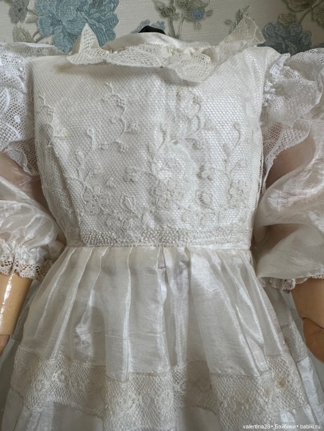 Платье с нижнем бельём , для антикварной куклы (фото 2)