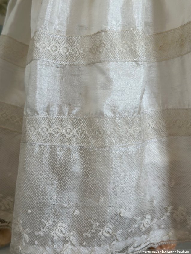 Платье с нижнем бельём , для антикварной куклы (фото 3)