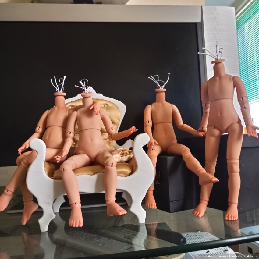 Шарнирное тело для кукол Паола Рейна 32-34см с росписью рук и ног (фото 3)