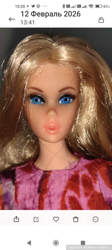 Barbie Mattel 1971 Live Action (номер 1152) ORIGINAL Барби винтаж (фото 3)