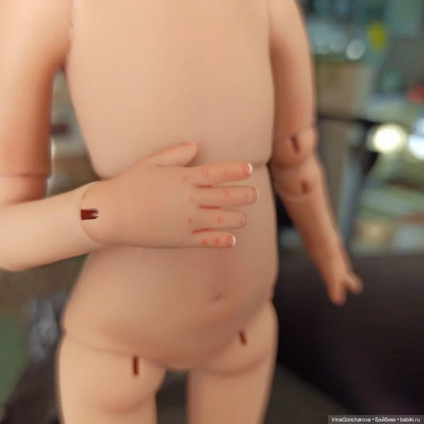 Шарнирное тело для кукол Паола Рейна 32-34см с росписью рук и ног (фото 2)