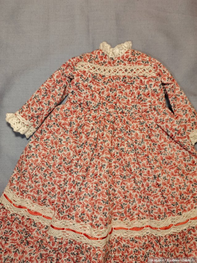 Платье для антикварной или винтажной куклы (фото 8)