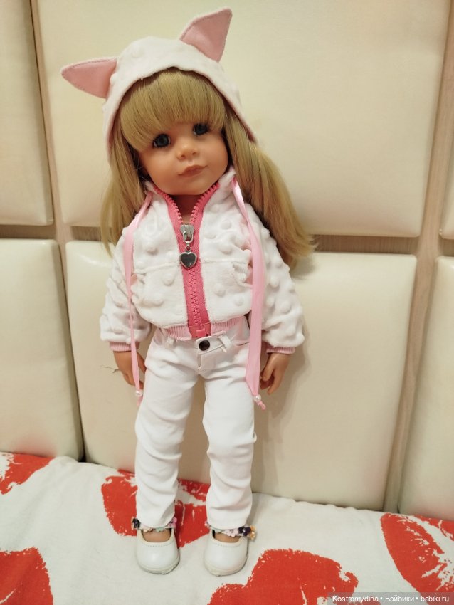 Кофта и джинсы для кукол готц