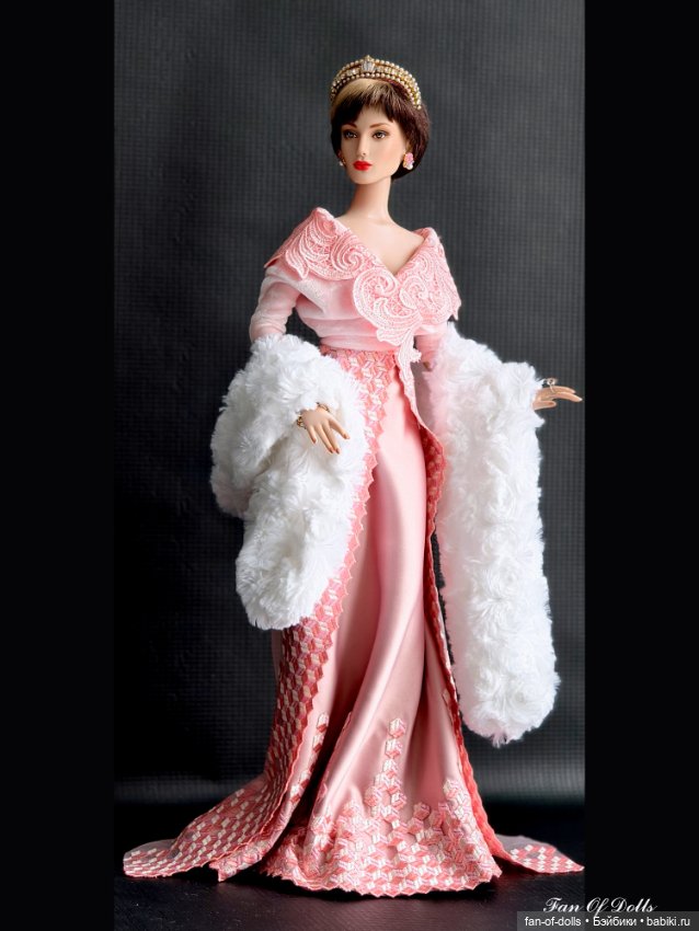 Вечерний наряд "Розовый жемчуг" для кукол Роберта Тоннера (фото 2)