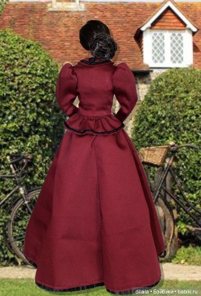 Выкройка PDF в натуральную величину / прогулочный костюм 1890-х годов для кукол Тоннер Tonner 41 см (фото 5)